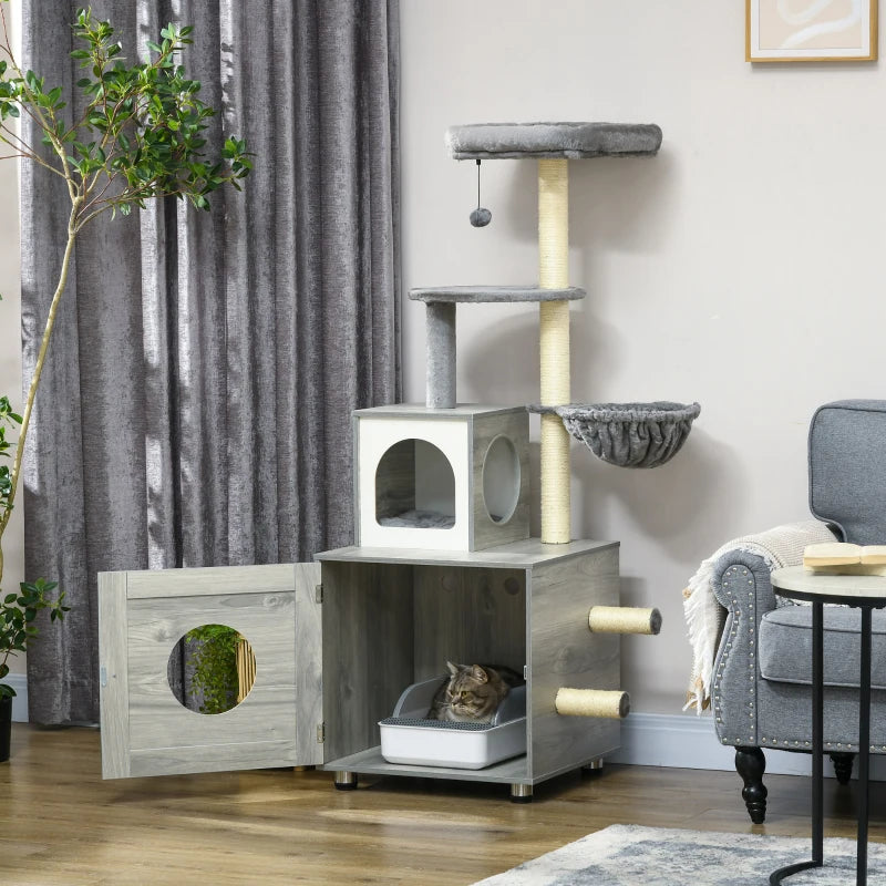 Cat Tree Emmy With Litter Box - PETSTEP