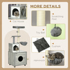 Cat Tree Emmy With Litter Box - PETSTEP