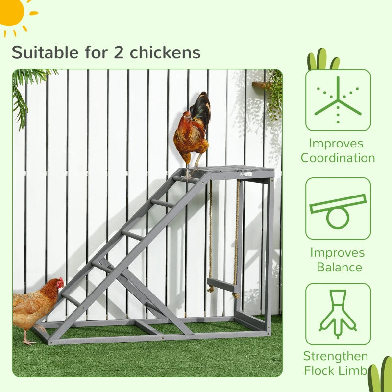 Wooden Chicken Coop Ladder With Swing Colin