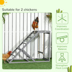 Wooden Chicken Coop Ladder With Swing Colin